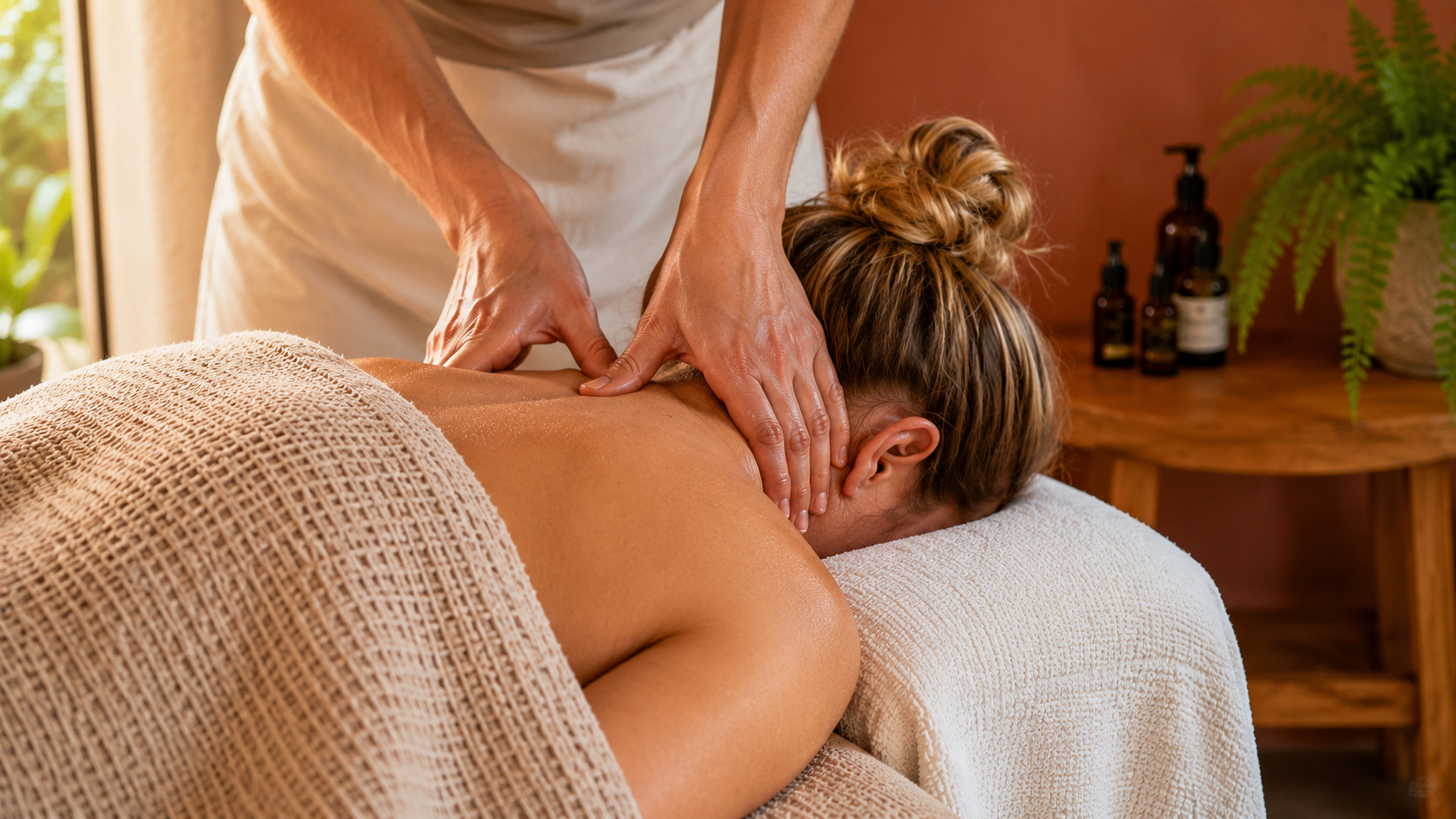 Nek-, schouders- en rugmassage